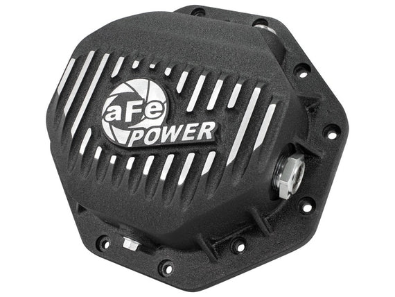 AFE Rear Differential Cover (Black Machined; Pro Series); Dodge/RAM 94-14 Corporate 9.25 (12-Bolt) 46-70272