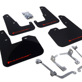 Rally Armor Black Mud Flaps w/ Red Logo for 08-14 STI HB & 11-14 WRX Hatchback MF15-UR-BLK/RD
