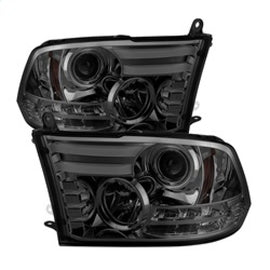 Spyder Dodge Ram 09-12 Projector Headlights Light Bar DRL Smoke PRO-YD-DR09-LBDRL-SM 5081742