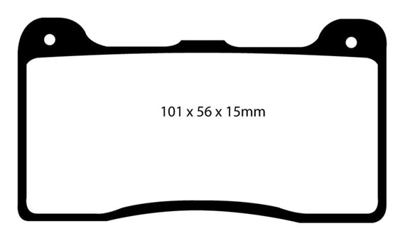 EBC Brakes Yellowstuff Performance Brake Pads DP4039R
