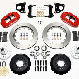 Wilwood Narrow Superlite 6R Front Hub Kit 14.00in Red 62-72 CDP B & E Body-Drum 140-10816-R