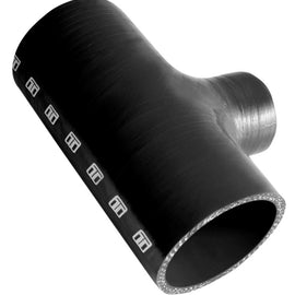 Turbosmart Hose Tee 2.50in ID 1.5in Spout - Black TS-HT250150-BK