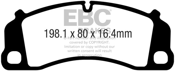 EBC for 2016+ Porsche 911 (991/992) Carrera S 3.0TT (Cast Iron Rotor Only) Redst DP32206C