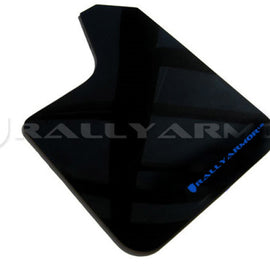 Rally Armor Universal Fit (No Hardware) Black UR Mud Flap w/ Blue Logo MF12-UR-BLK/BL