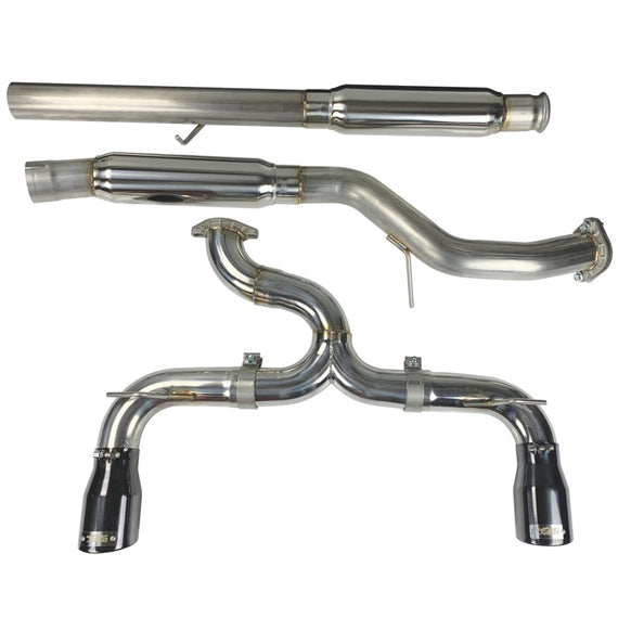 Injen 16-18 Ford Focus RS 3in Cat-Back Stainless Steel Exhaust w/ 4in Black Chrome Tips SES9004