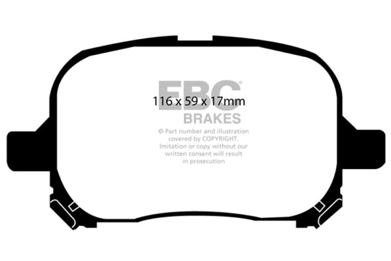 EBC 97-99 Lexus ES300 3.0 Greenstuff Front Brake Pads DP21133