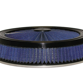 aFe MagnumFLOW Air Filters Round Racing P5R A/F TOP Racer 14D x 3H (Blk/Blue) 18-31403