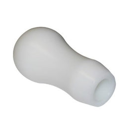 Torque Solution Delrin Tear Drop Tall Shift Knob (White): Universal 12x1.5 TS-UNI-145w