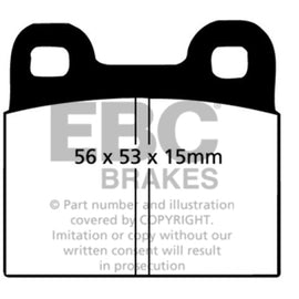 EBC Yellow Stuff Front Brake Pads for 71-79 VW Beetle 1.3L 1300 - DP4105R DP4105R