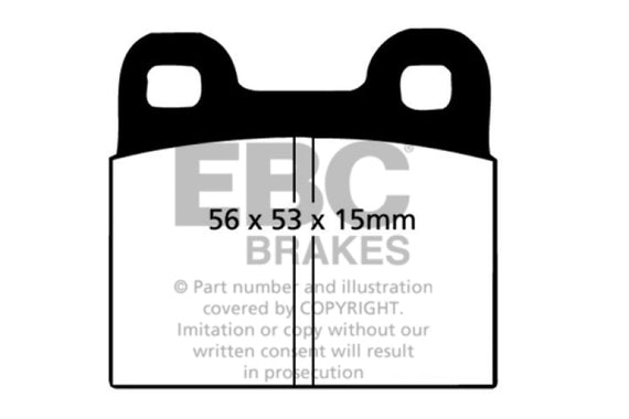 EBC 64-69 Porsche 911 2.0 (M Caliper) (Solid front rotor) Bluestuff Rear Brake Pads DP5105NDX