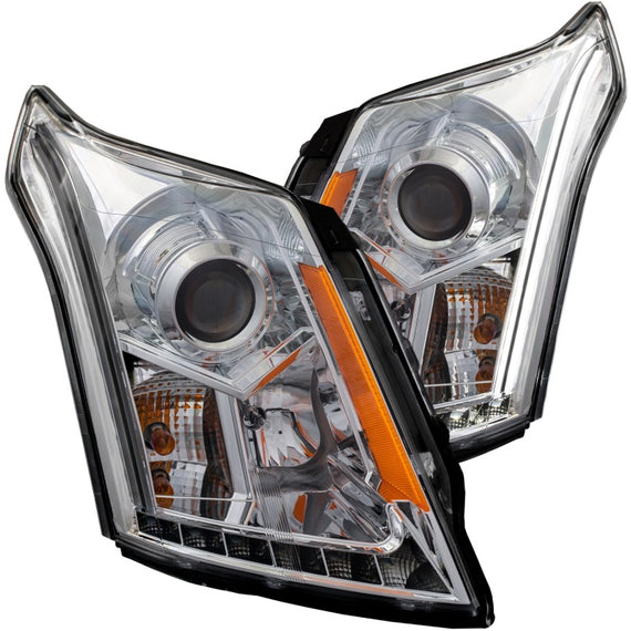 Anzo 111307 Headlight For 2010-2015 Cadillac SRX Chrome Housing With Bulb 2Pc 111307