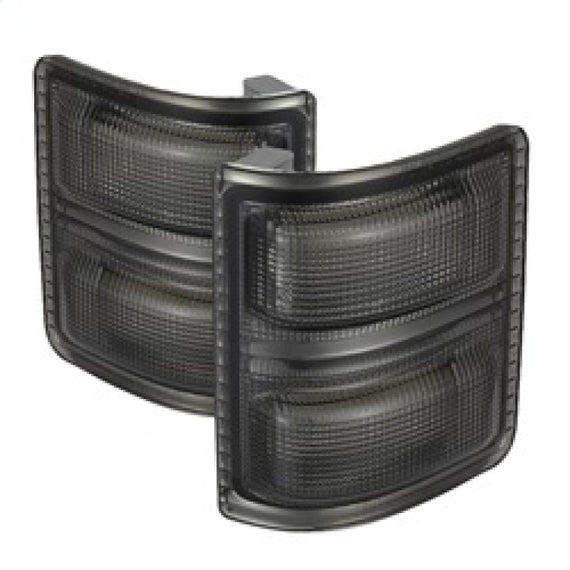 xTune Ford Superduty 08-14 F250-F550 Amber LED Mirror Signal Lens - Smoke ACC-LED-FDSD08-MR-SM 9924743