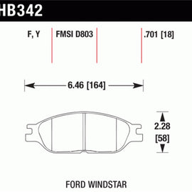 Hawk HPS Street Brake Pads HB342F.701