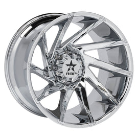 RBP 77R Spike 20x12 6x135 BP / 4.75 BS -44mm Offset 87mm CB (Hub Centric) Chrome Wheel 77R-2012-63-44C