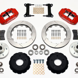 Wilwood Narrow Superlite 6R Front Hub Kit 13.06in Red Chevy C-10 60-87 CPP Drop Spindle 140-10775-R