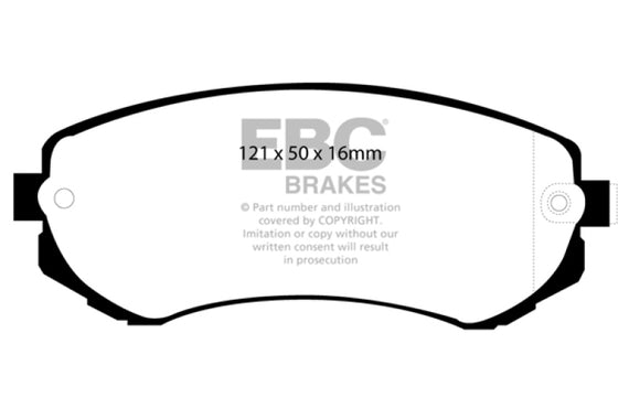 EBC Greenstuff Brake Pads Front Fits 240SX 2.4L KA24DE 91-96 DP21279 DP21279