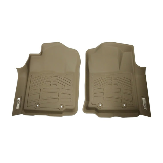 Westin 12-15 Toyota Tacoma Reg/Access/Dbl Cab (double hook) Wade Sure-Fit Floor Liners Front - Tan 72-130053