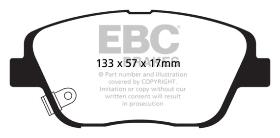 EBC Brakes DP21864 EBC Greenstuff 2000 Series Sport Brake Pads DP21864