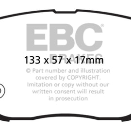 EBC Brakes Ultimax OEM Replacement Front Brake Pads for 11-16 Kia Optima UD1444 UD1444