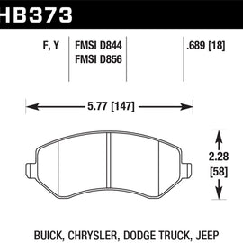 Hawk HPS Street Brake Pads HB373F.689
