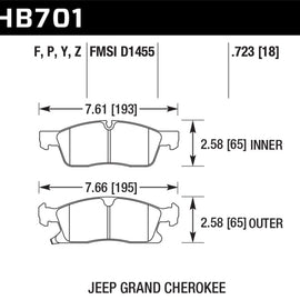 Hawk Performance Ceramic Disc Brake Pads - HB701Z.723 HB701Z.723