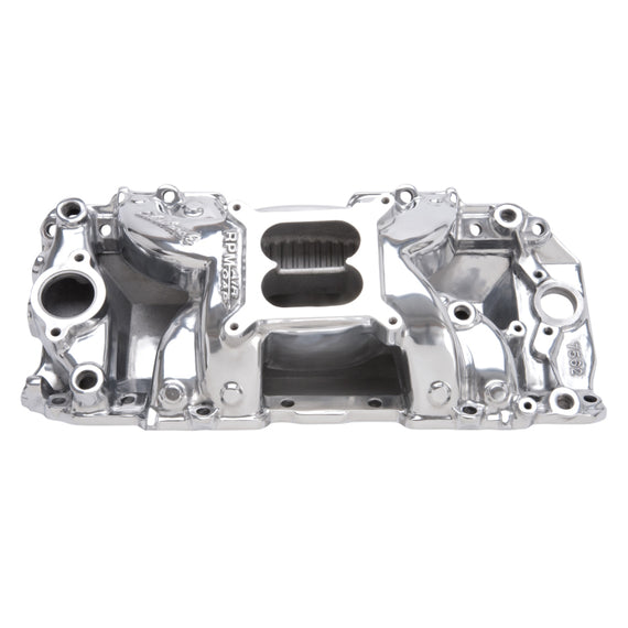 Edelbrock Polished B/B Chev Rect Port RPM Air-Gap Manifold 75621