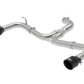 aFe MACH Force-Xp 3in to 2-1/2in Stainless Steel Axle-Back Black Exhaust - 15-17 Volkswagen GTI 49-36417-B