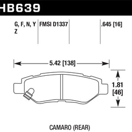 Hawk Performance Ceramic Disc Brake Pads - HB639Z.645 HB639Z.645