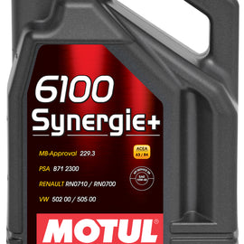 Motul 5L Technosynthese Engine Oil 6100 SYNERGIE+ 10W40 4X5L 108647