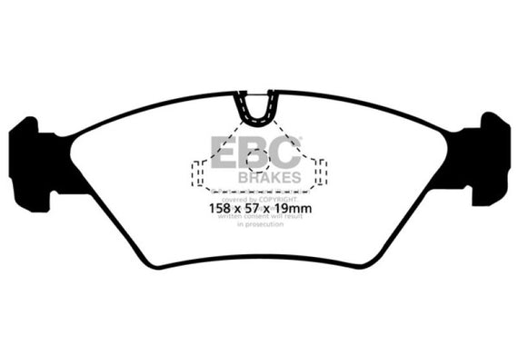 EBC 85-86 BMW 524 TD 2.4 TD (E28) Ultimax2 Front Brake Pads UD395