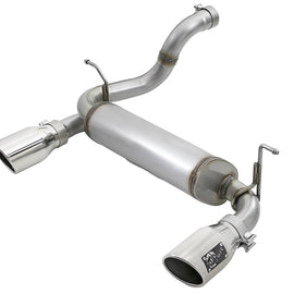 aFe Rebel Series 2.5in 409 SS Axle-Back Exhaust w/ Polished Tips 2018+ Jeep Wrangler (JL) V6 3.6L 49-48067-P