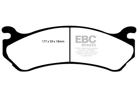 EBC DP61304 GREENSTUFF STREET ORGANIC BRAKE PADS FRONT or REAR DP61304