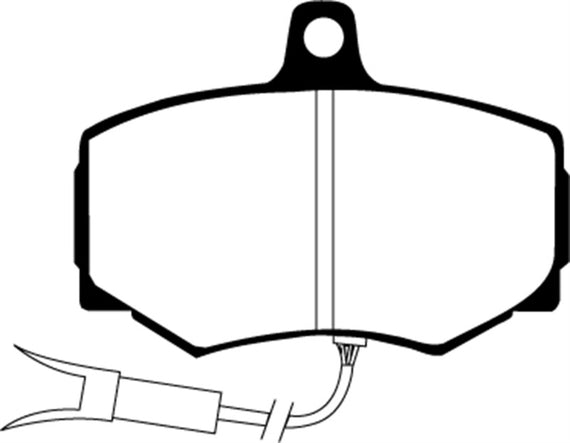 EBC 86-87 Jaguar XJ6 3.6 Greenstuff Front Brake Pads DP2756