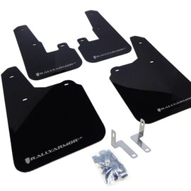Rally Armor 10-14 Subaru Outback Black UR Mud Flap w/ Silver Logo MF16-UR-BLK/SIL