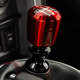 Raceseng Ashiko Big Bore Shift Knob (Gate 1 Engraving) M10x1.25mm Adapter - Red Translucent 08312RT-08011-081104