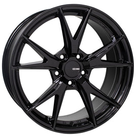 Enkei Phoenix 18x8 45mm Offset 5x100 72.6mm Bore Gloss Black Wheel 523-880-8045BK