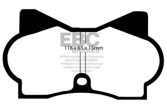 EBC 70-74 De Tomaso Pantera 5.7 Yellowstuff Front Brake Pads (DP4180R) DP4180R