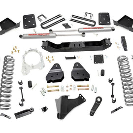 Rough Country 6-inch 4-Link Suspension Lift Kit (Diesel Engine Overload Spring Models w/ 4-inch Rear Axles)