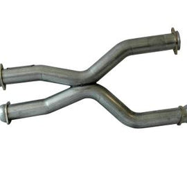 BBK 79-04 Mustang Coyote Swap Short Mid X Pipe - Off Road Race Use 3.0 For BBK Long Tube Headers