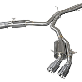 aFe 18-20 Audi RS5 Coupe MACH Force-Xp 3in to 2.5in 304 SS Axle-Back Exhaust System-Quad Polish Tips 49-36427-P