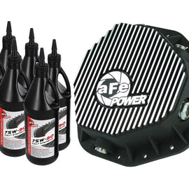 aFe Pro Series Machined Rear Diff Cover/Gear Oil for Dodge Cummins 5.9L 03-05 46-70092-WL