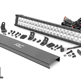 Rough Country 20-inch Cree LED Light Bar - (Dual Row | Chrome Series w/ Amber DRL)