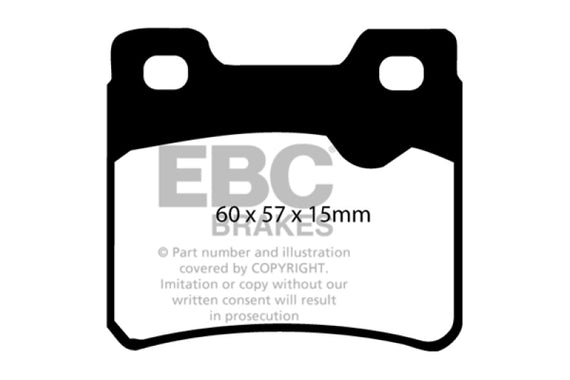 EBC 94-96 Saab 900 2.0 Turbo Greenstuff Rear Brake Pads DP2761