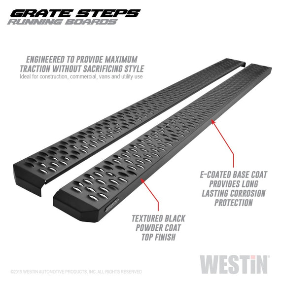 Westin Black Grate Steps Running Boards for 2004-2008 Ford F-150 27-74755 27-74755