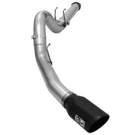 aFe Power 5" DPF Back SS Exhaust w/ Black Tip 15-16 Ford Super Duty 6.7L Diesel 49-43064-B