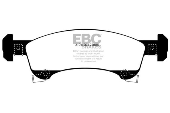 EBC 02-06 Ford Expedition 4.6 4WD Extra Duty Front Brake Pads ED91651