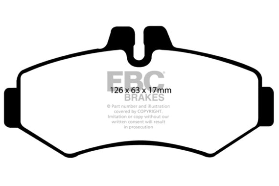EBC DP61298 GREENSTUFF STREET ORGANIC BRAKE PADS - REAR DP61298