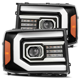 AlphaRex Pro Upgrade Version Black Headlights for 2007-2013 GMC Sierra 1500 880606