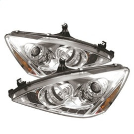 Spyder Honda Accord 03-07 Projector Headlights LED Halo Amber Reflector LED Chrm PRO-YD-HA03-AM-C 5010643