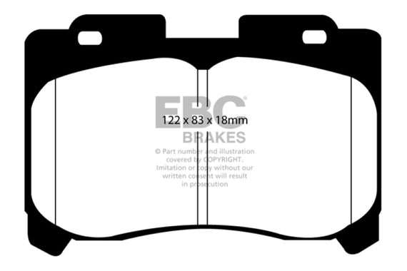 EBC Red Stuff Front Brake Pads for 93-98 Toyota Supra 3.0L Twin Turbo - DP31004C DP31004C